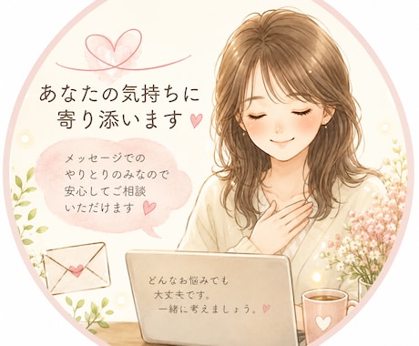 仕事・恋愛・人間関係の悩みをお聞きします 体験を踏まえて、あなたの悩みに向き合います。 イメージ1