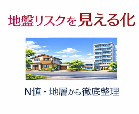 その土地大丈夫？地盤調査からリスク整理します 難しい地盤を『説明できる資料』に変えます イメージ1