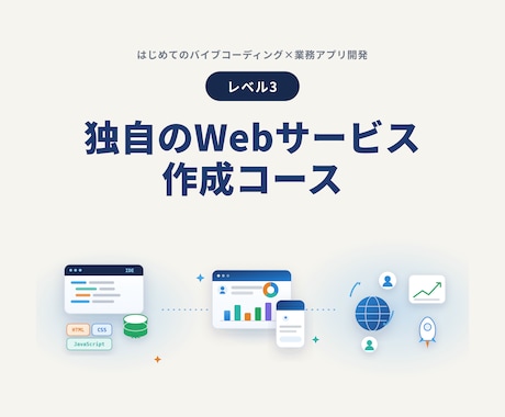バイブコーディングでWebサービス作ります ChatGPT/Claude・未経験OK・全7レベルのLv3 イメージ2