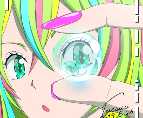 かっこいいアイコン、イラストを描きます アイコン、サムネ、ヘッダー、一枚絵など。 イメージ1