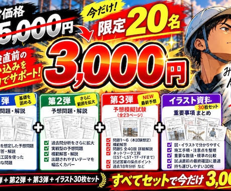 本気で作った二次試験の予想問題を提供します イメージ1