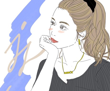 オシャレなアイコンイラストを描きます あなたのカラーに合わせてオシャレなイラストを描きます。 イメージ2