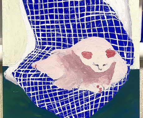 ペットやお子さんなどのイラスト描きます キャンバスにアクリルガッシュで制作します(画材代、送料込み) イメージ1