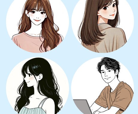 使いやすい！シンプルでおしゃれなアイコン作成します SNSやブログが一気におしゃれになるアイコン作成 イメージ2