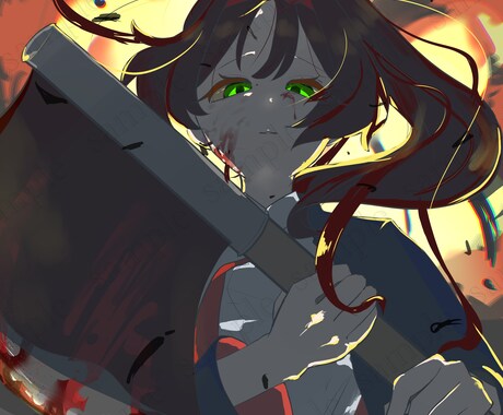 可愛い女の子のアイコンをお描きします 暗い雰囲気からポップな雰囲気の女の子描きます イメージ2