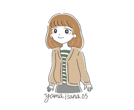 SNSのアイコンを作成します あなただけのオリジナルアイコン！ゆるっとした女の子が得意です イメージ1