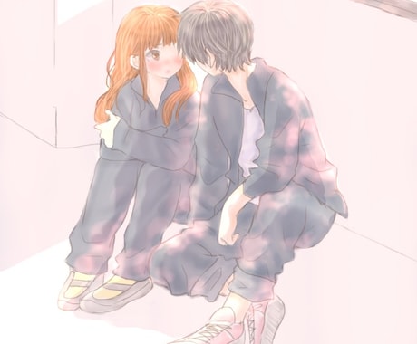 カップルイラスト、漫画描きます。 イメージ1