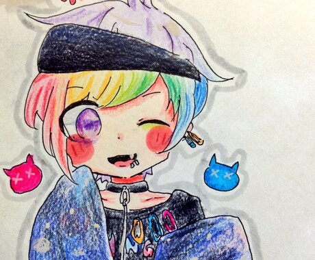 イラスト描きます SNSなどのアイコンなどに！可愛いミニキャラアイコン描きます イメージ1