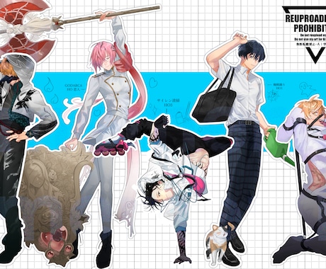TRPG、配信、ゲーム立ち絵制作致します TRPGの立ち絵描きます男性を描くのが得意です イメージ2