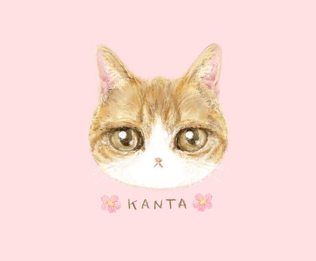 ペットイラストオーダー｜似顔絵をやさしく描きます うちの子イラスト　+単色背景（または背景なし） イメージ2