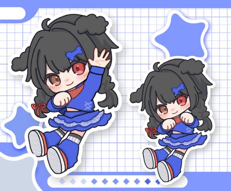 SDイラストがふわふわ動くアニメーション制作します ショート動画のワンポイントや待機アニメーション制作にも◎ イメージ2