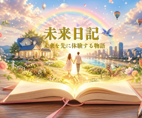 理想の未来を引き寄せる“未来日記”をお届けします 読むだけで未来の自分に近づく“リアルな1日”を描きます イメージ1