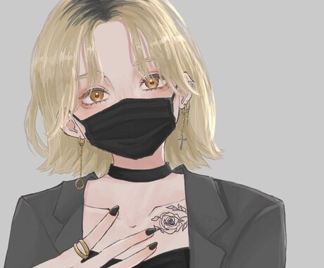 SNS/イラストアイコン描きます カッコいい女の子を！早く！丁寧に！ イメージ1