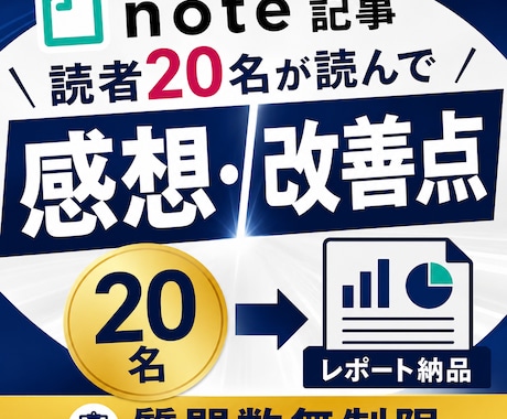 note記事のリアルな感想・改善点をお届けします 【最安値＆最速】で対応します！ イメージ1