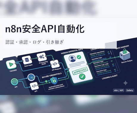 AIで業務自動化の仕組みを構築します 承認・ログ確認つきで日々の定型作業を効率化します イメージ1