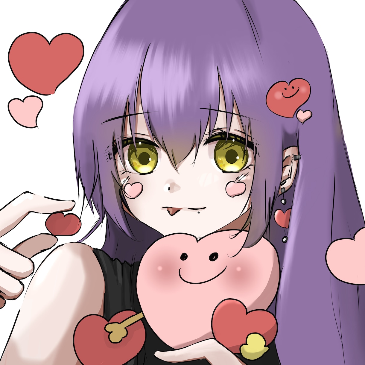 ゲーム・SNSにぴったり！なアイコン描きます あなただけのイラストを一緒に作りましょう☺︎ イメージ1