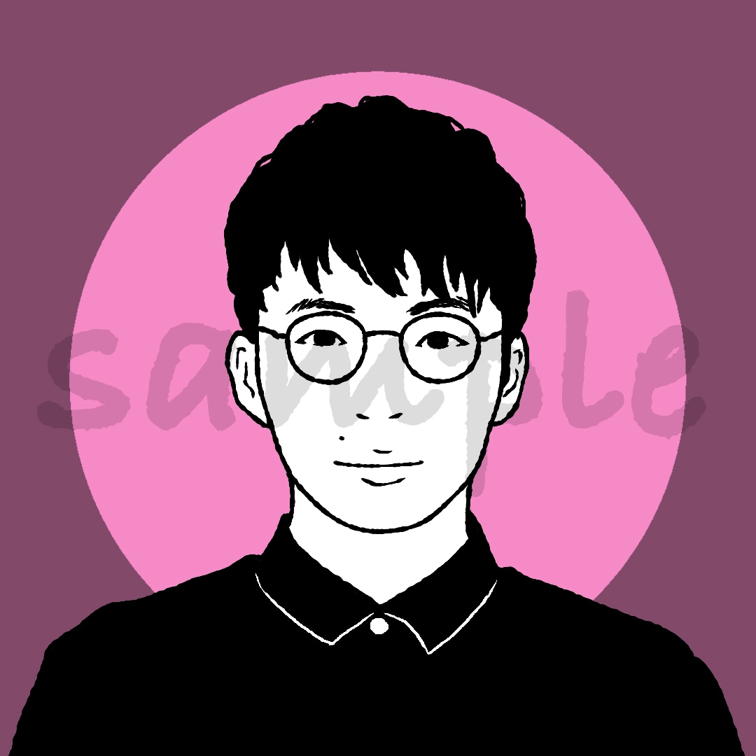 SNSアイコン用★男前・個性的アイコン描きます 印象に残るおしゃれなアイコン描きます！ イメージ9