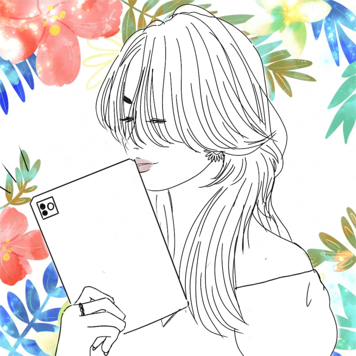 綺麗な線画でお洒落な似顔絵作成します ＼★ビジネスアイコン／名刺等にも／ イメージ3