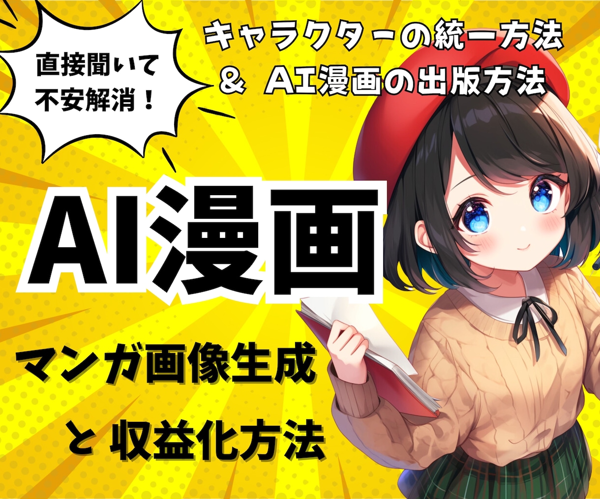 AIを使ったマンガ（AI漫画）の作り方を教えます 特別なプロンプトでキャラを固定！初心者でもできるAI漫画作成 イメージ1
