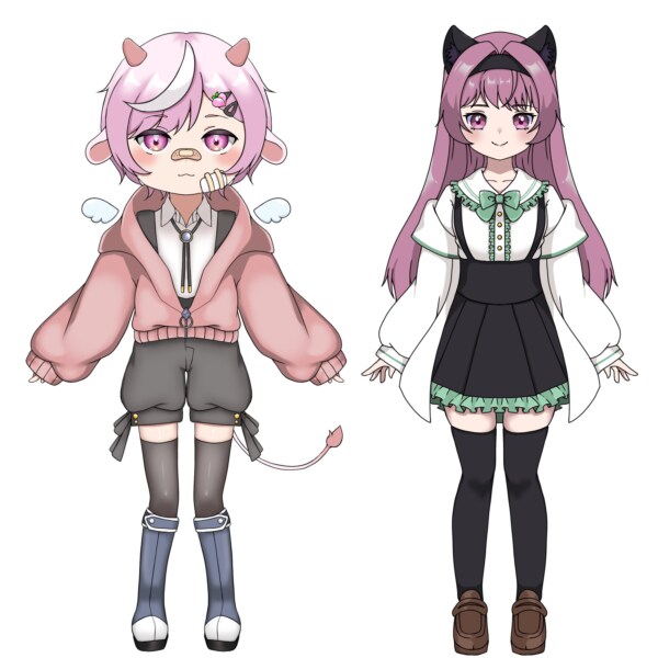 VTuber･オリジナルキャラ用イラスト制作します 表情豊かで可愛く描きます！返信はやめ！ イメージ3