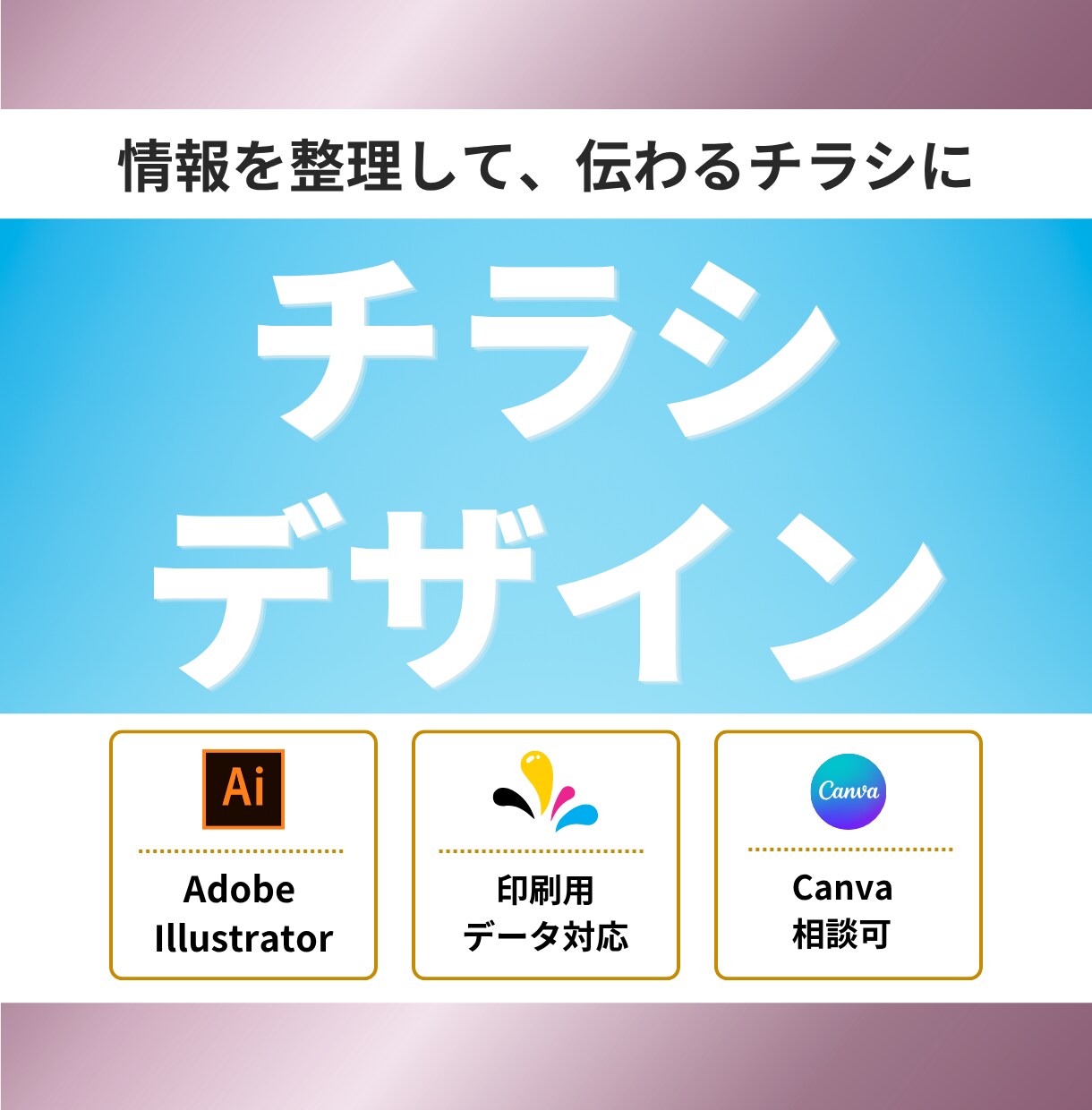 集客導線を考えたチラシ制作します 強み整理から伝え方までサポート イメージ1