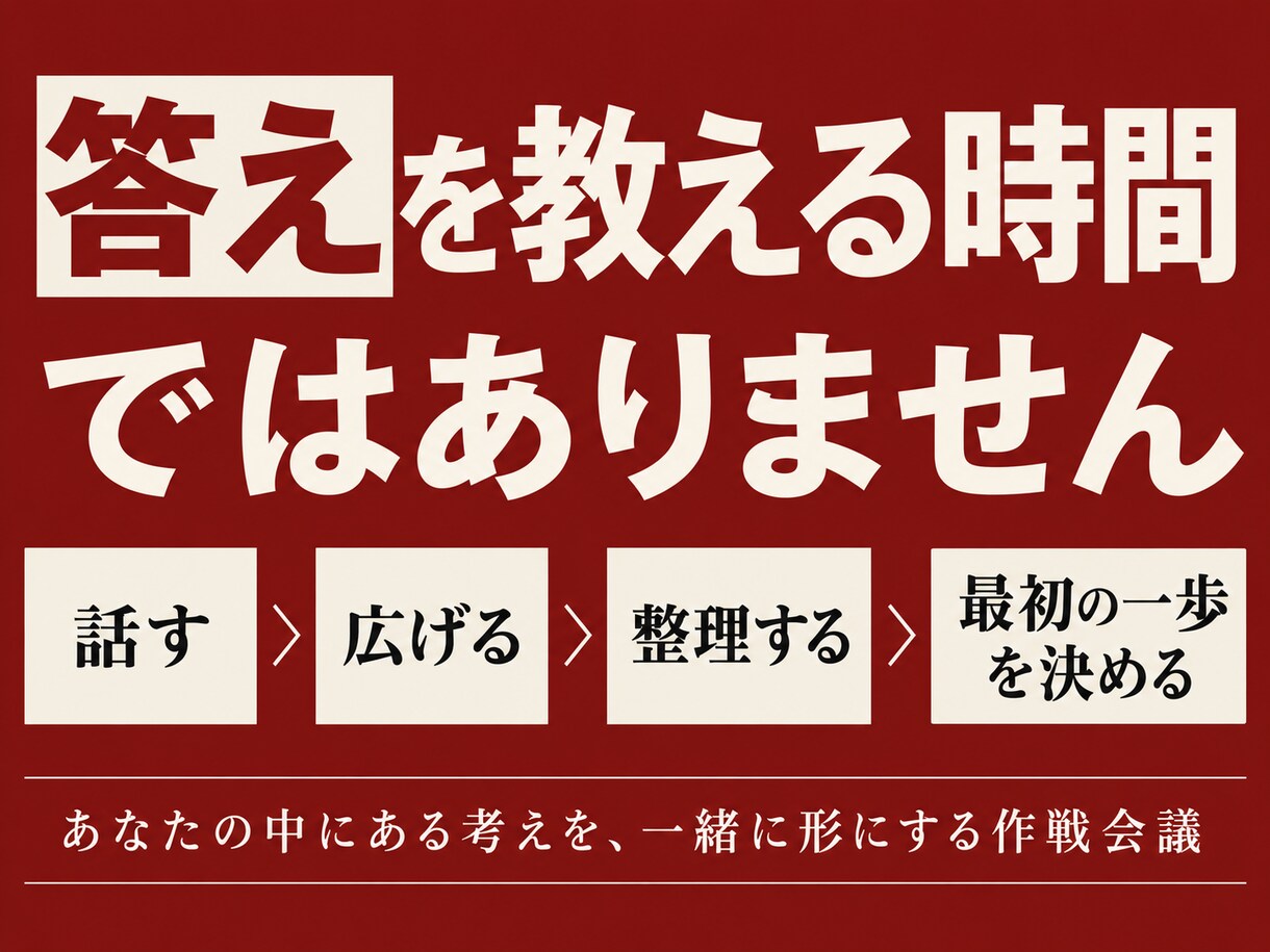 元救急救命士が鍛えた聞く力で壁打ちします 頭の中の構想を膨らませ、最初の一歩まで決めます イメージ3