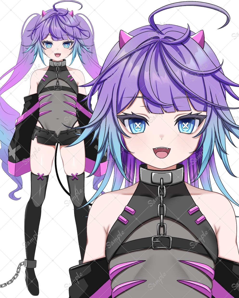 Vtuber用のパーツ分けイラストを作成します 高可動域用のパーツ分けをお受けいたします！ イメージ3