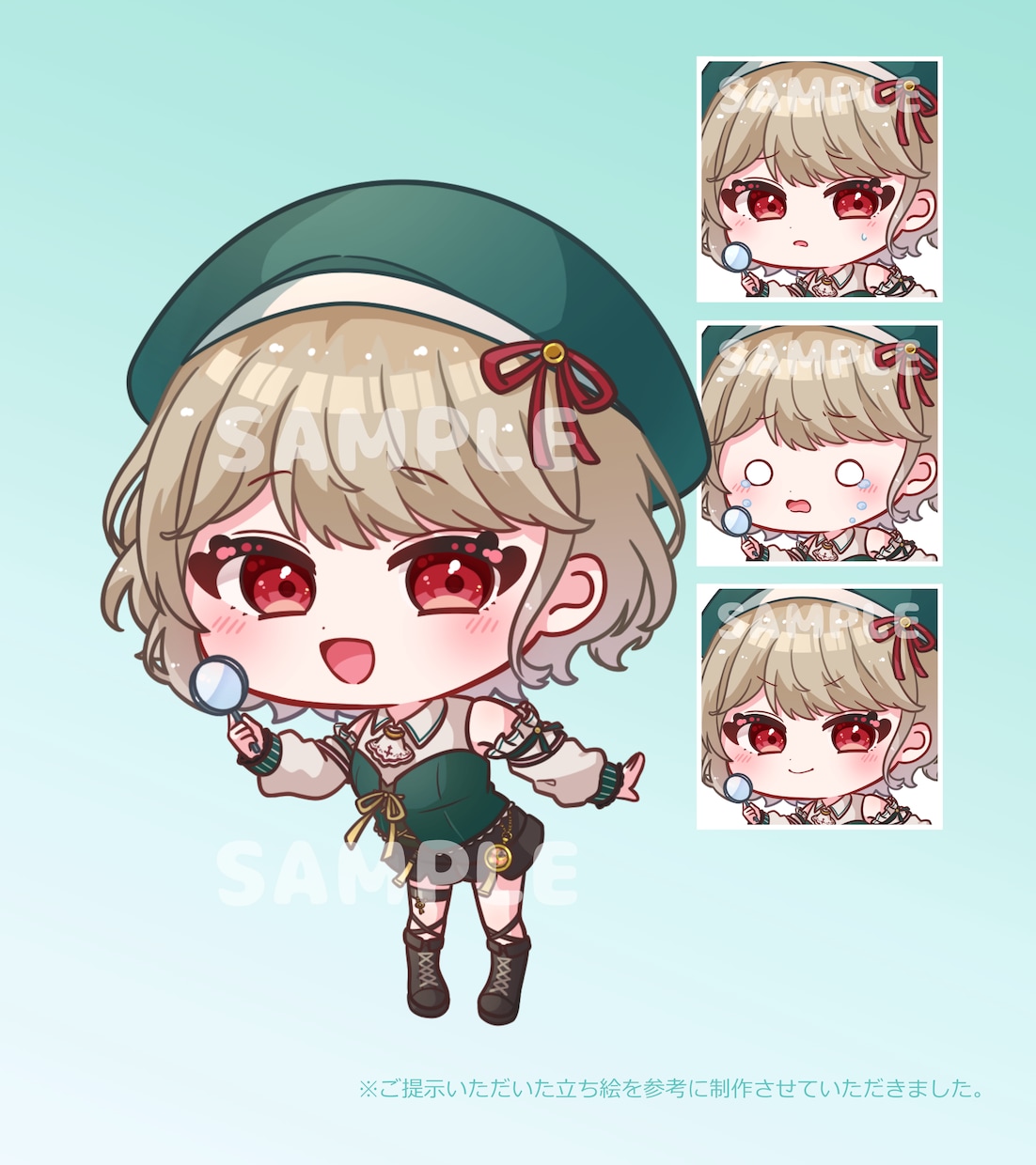 アイドル・配信者様に好評！可愛いミニキャラ描きます 可愛いミニキャライラストを心を込めて制作いたします。 イメージ7