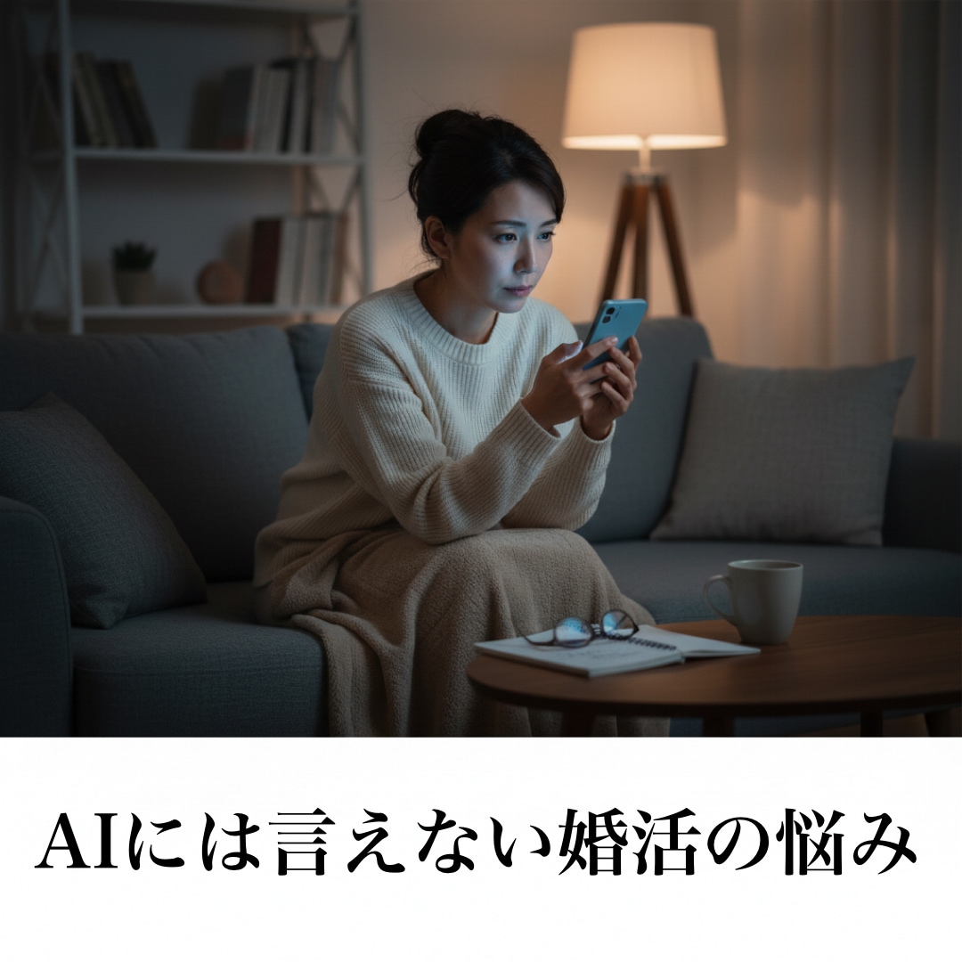 AIには言えない婚活のドロドロ本音、全部聴きます 結婚相談所代表が寄り添う「正論抜き」の成婚戦略会議 イメージ1