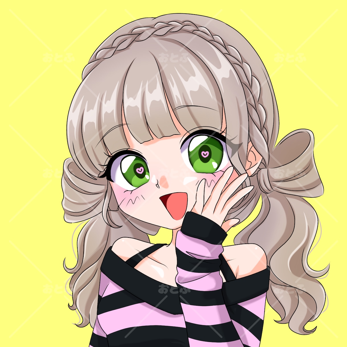 90年代アニメ風♡キュンとときめくアイコン描きます 平成女子全員集合！懐かしい☆商用OKのエモ可愛いイラスト♡ イメージ5