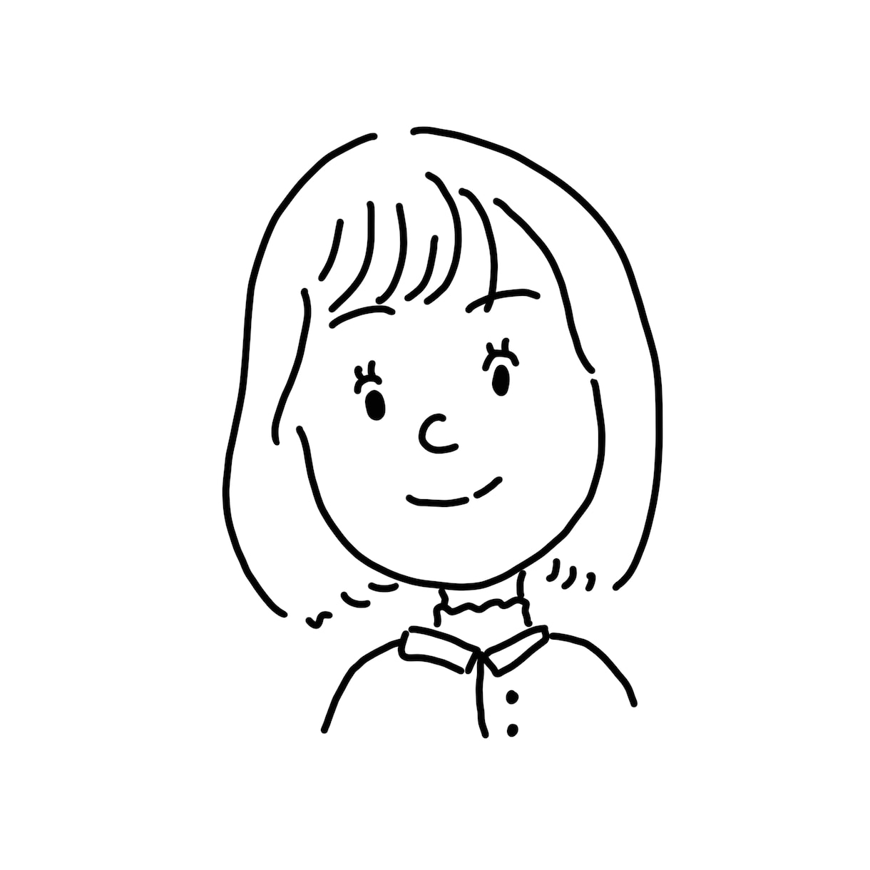 線画のシンプルな似顔絵を描きます 動物もOK！！ビジネス、プレゼントにどうぞ(^^) イメージ2