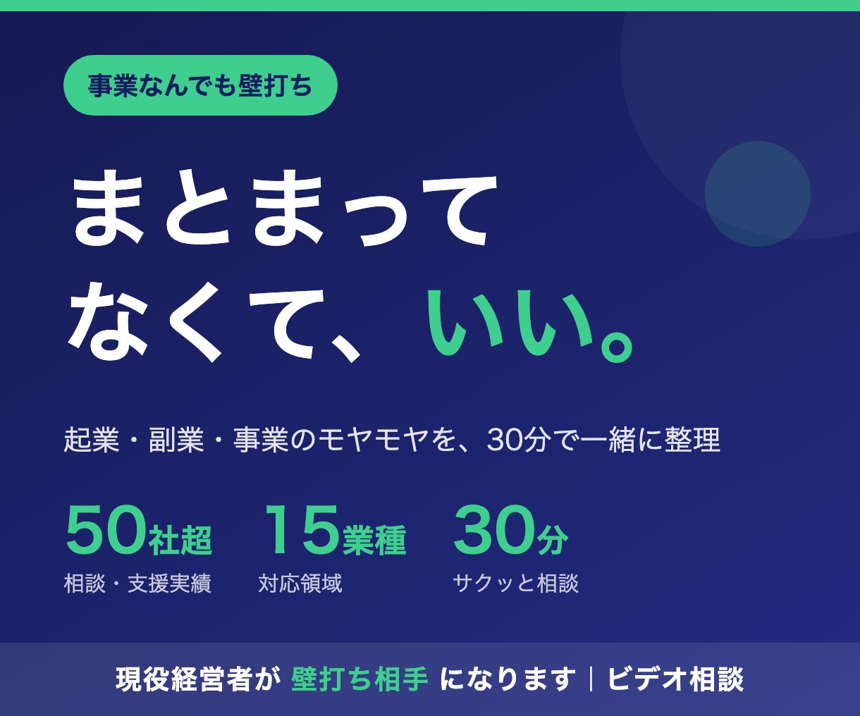起業・副業・事業の壁打ち30分やります 何をどう相談すればいいか分からない段階でOKです イメージ1