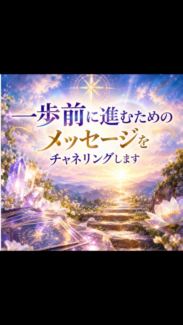 一歩前に進むためのメッセージをチャネリングします 今のあなたに必要なメッセージで前に進むためのきっかけ イメージ1