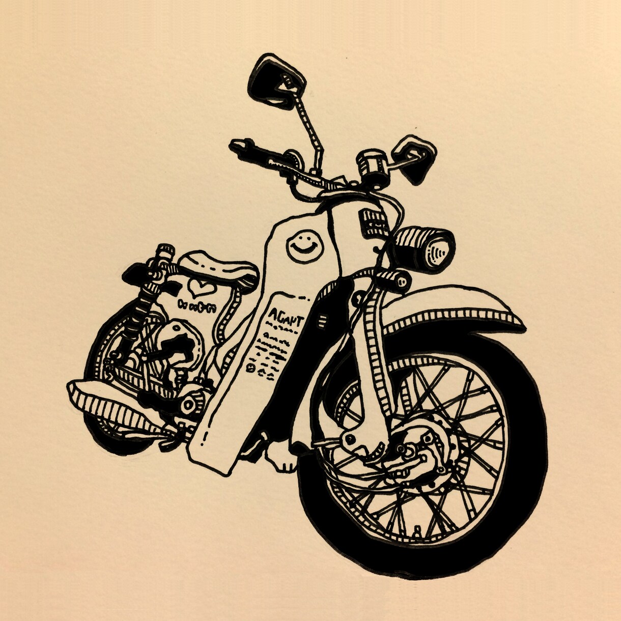バイク/車/絵/イラスト描きます あなたの愛車を味のある絵にします。 イメージ2