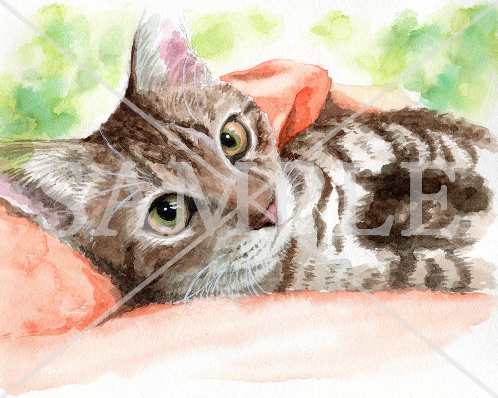 画質の良くない写真からでもペット肖像画描きます 昔一緒に暮らしたあの子の思い出を色鮮やかな絵に イメージ7