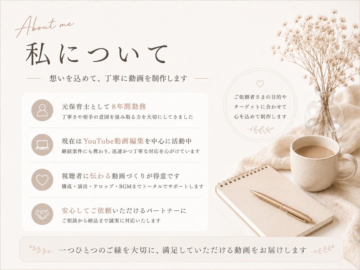 動画編集のお手伝いをします 一つひとつ丁寧に、心を込めて編集いたします イメージ7