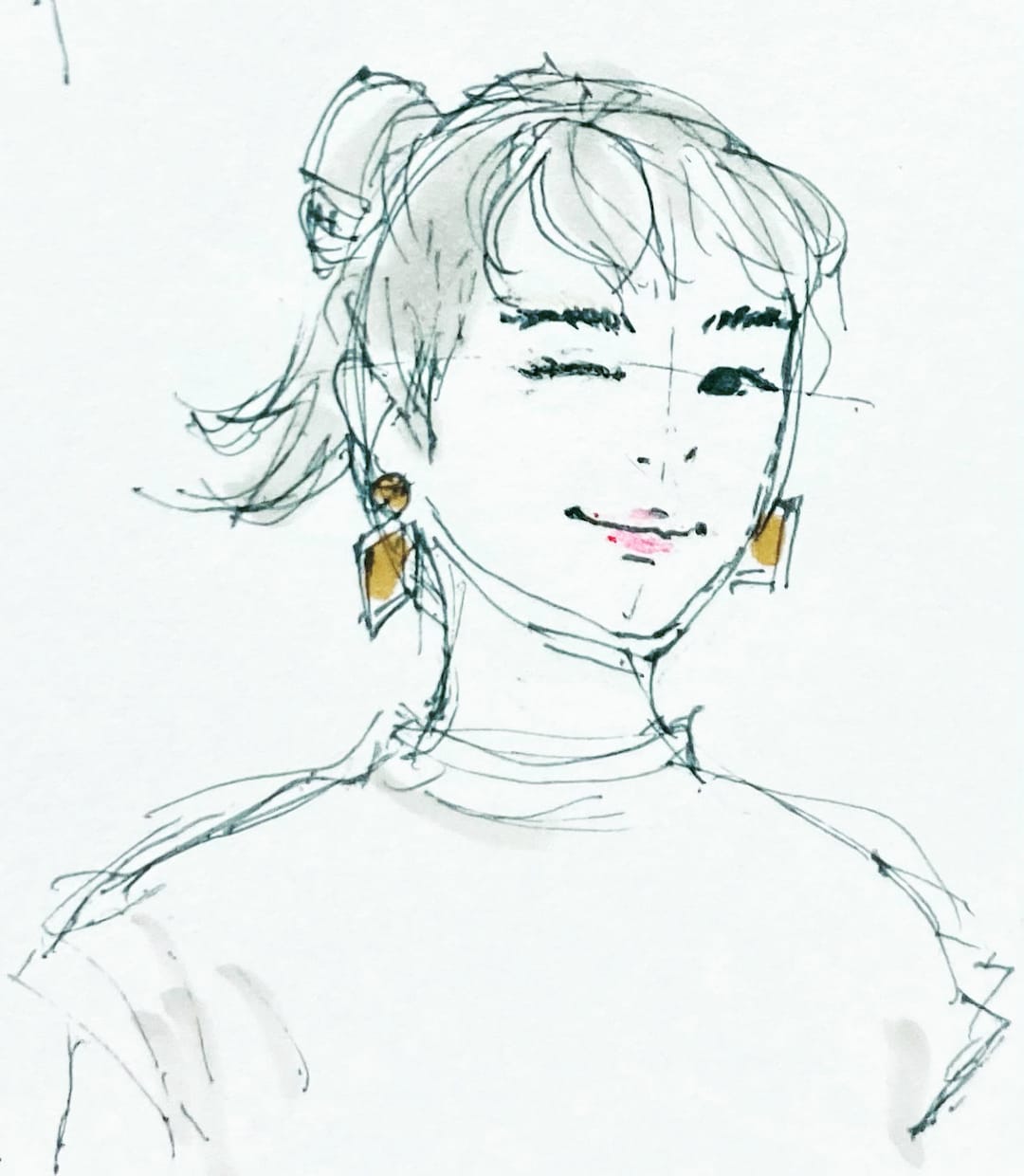 おしゃれな配色のアイコン描きます デザイナーがオシャレな色をテーマに似顔絵アイコン作成します イメージ2