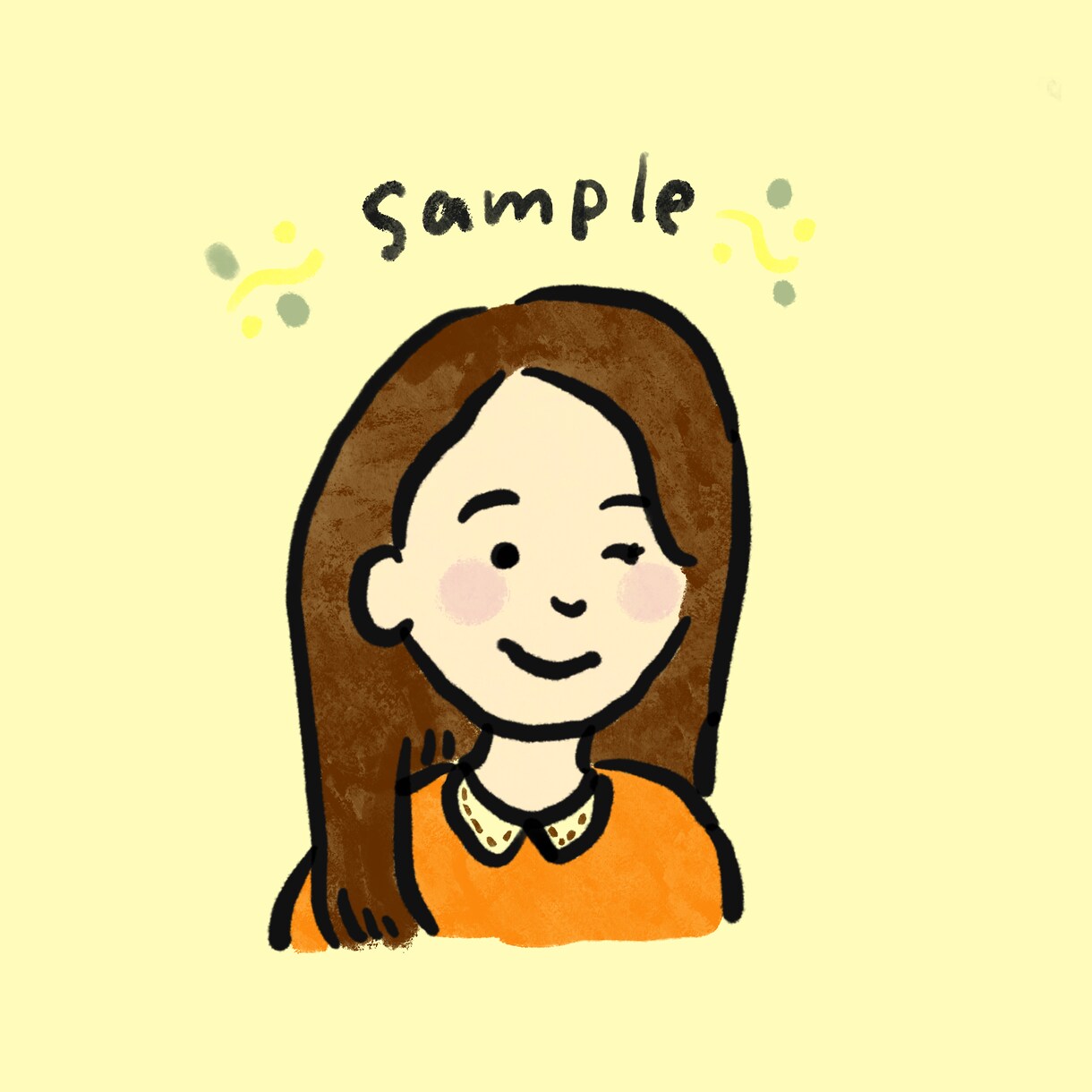 アイコン用の似顔絵描きます ゆるくて、あたたかい似顔絵をお届け！ イメージ2