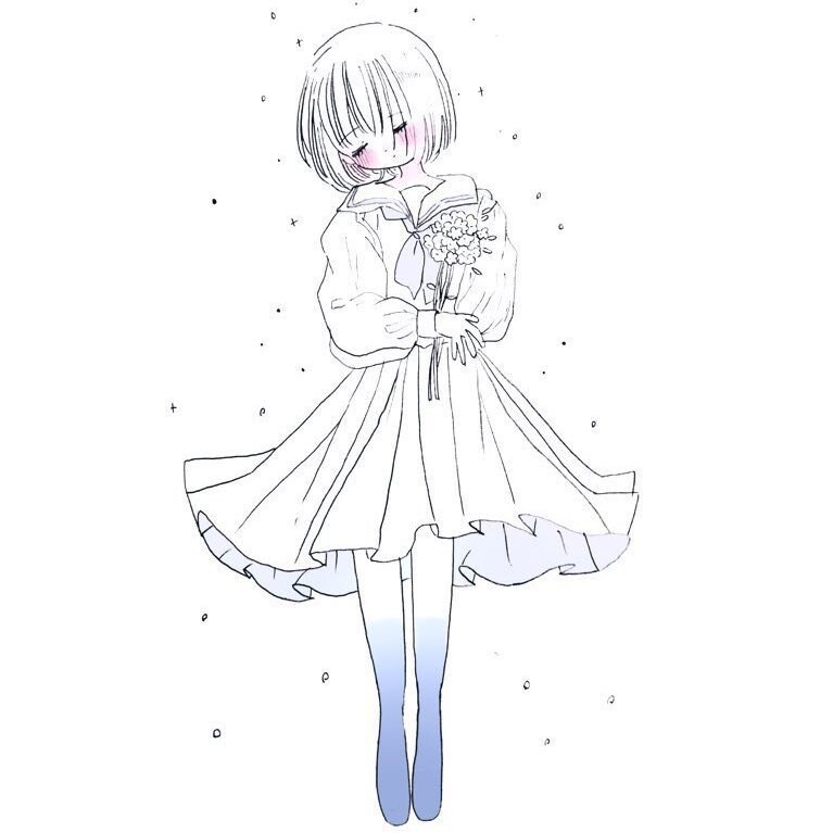 優しいふんわりした女の子イラストを作成します "心に届く優しいタッチふんわりとした絵。" イメージ10