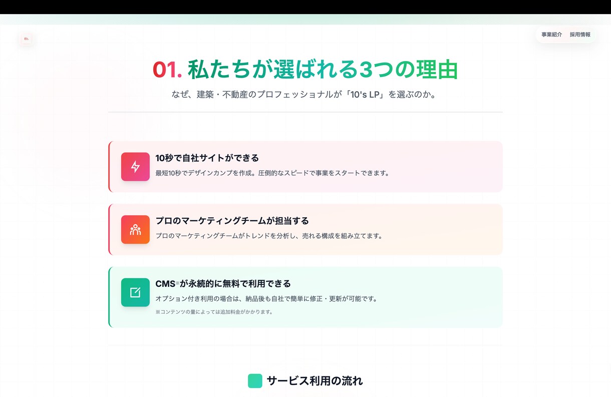 爆速!プロのSEOがLP・デザイン案を制作します 現役デザイナーがAIと連携し、最短3日で売れるLPを作ります イメージ6