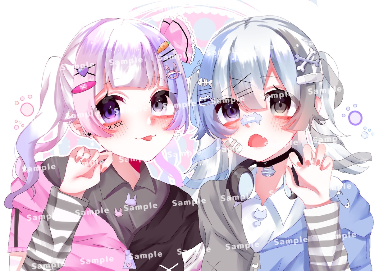 アイコン.ペア画.立ち絵描きます あなたのためにかわいいをお届け致します。 イメージ8