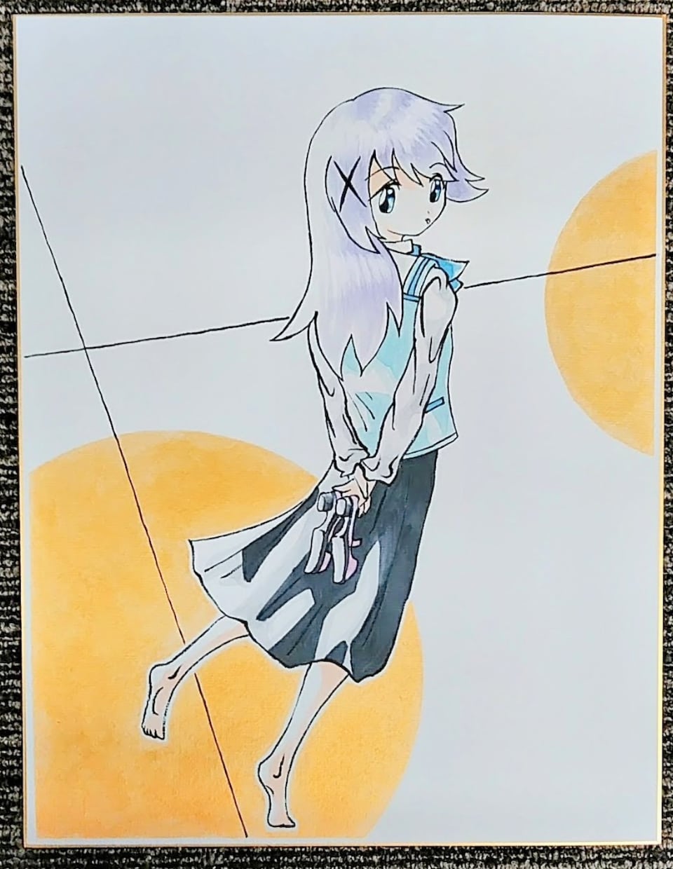 色紙にカラー絵を描きます ご希望のイメージを教えてください イメージ2