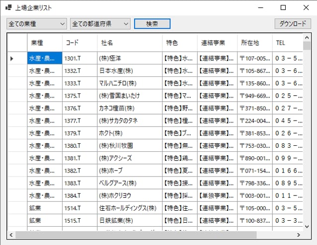 上場企業リスト＜URL付き＞を販売します エクセルで表示可能なCSVデータをお渡しします。 イメージ1