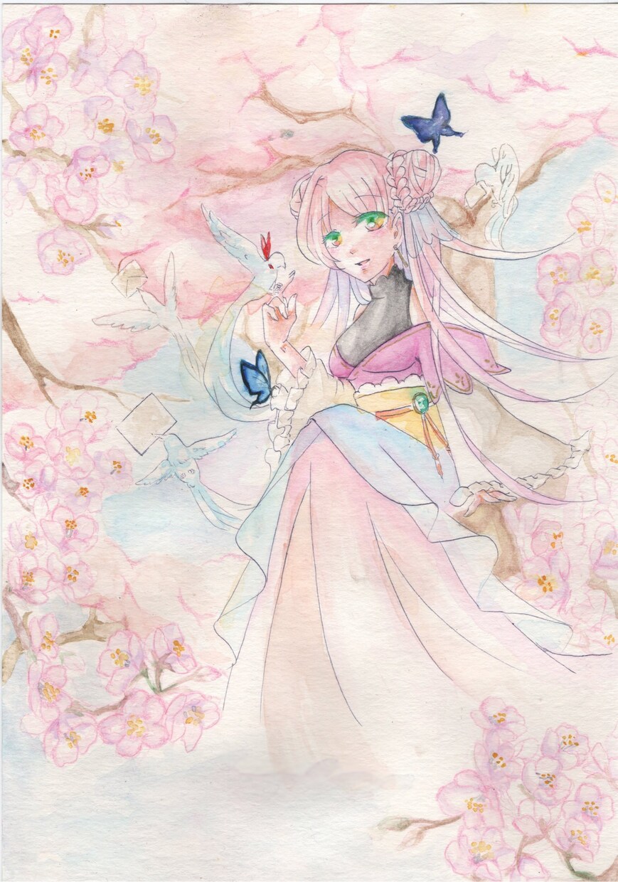 イラスト制作行います 透明水彩で可愛い女の子など描きます イメージ3