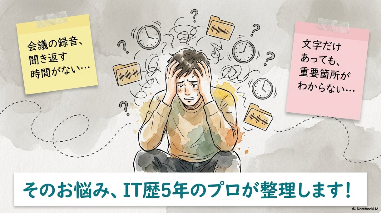 議事録・要約付！AI×人の手で文字起こしします 「読む時間がない」を解決。決定事項・ネクストアクションを整理 イメージ2