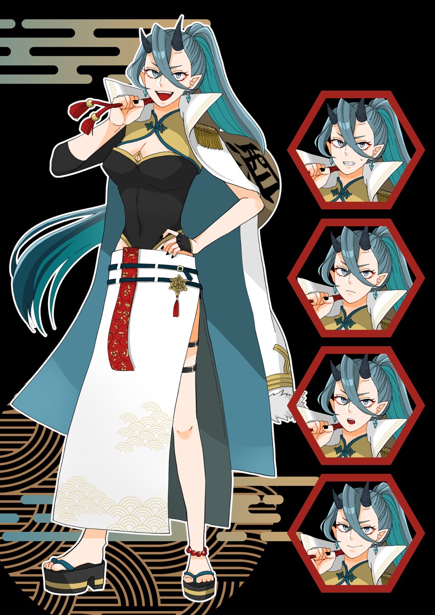 女性キャラクター【表情差分5種類】立ち絵販売します 商用可・女性キャラクターの立ち絵販売します【表情差分5種類】 イメージ1