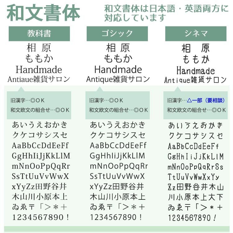 おしゃれな住所印・ショップスタンプお作りします サロンやハンドメイド品の発送・封筒用に♪選べるデザイン18種 イメージ6