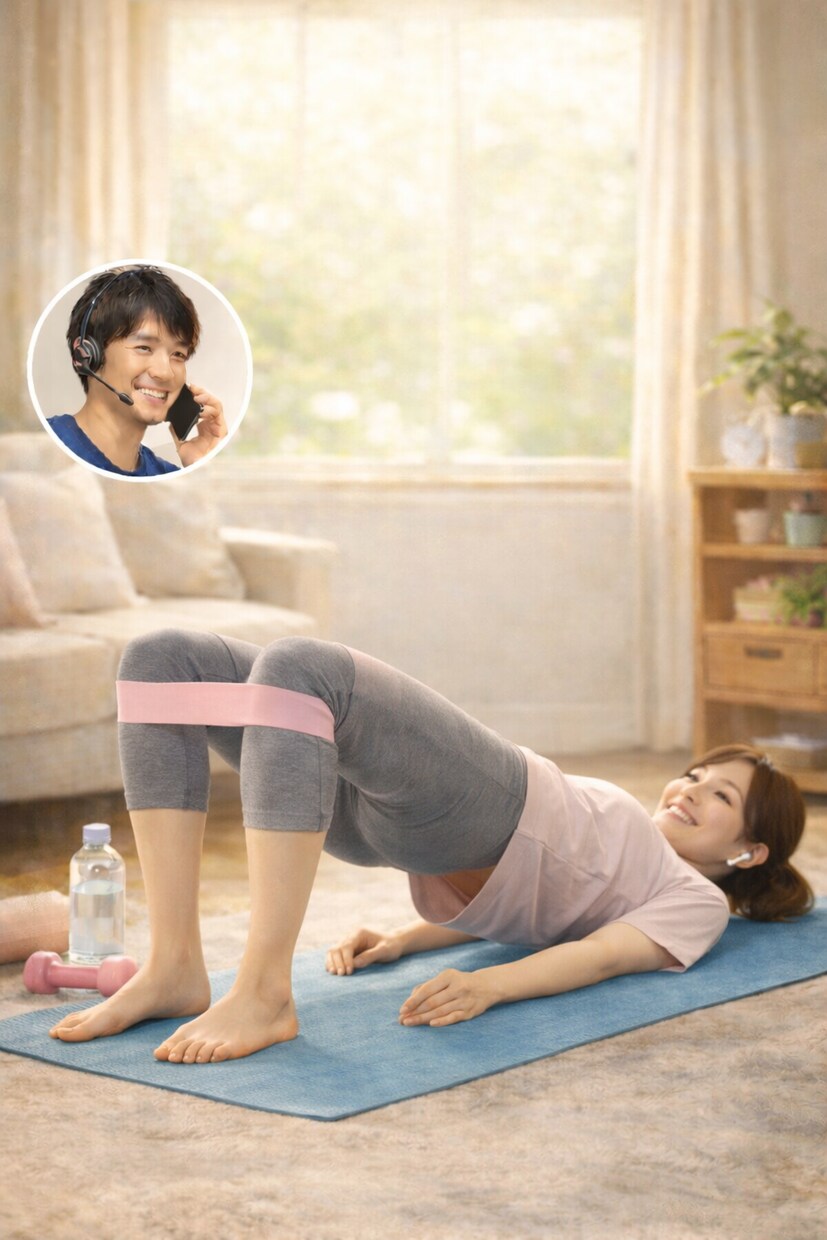 電話で一緒に運動します やる気が出ない日に最適⭐︎話ながら一緒に運動しませんか？ イメージ3