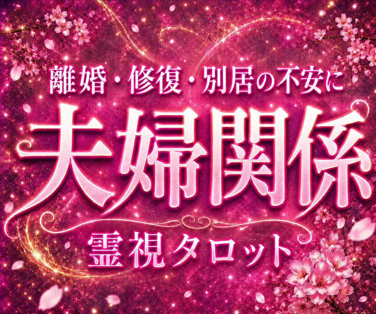 離婚か修復か―あなたに必要な答えを霊視します 夫婦関係、限界な方、一人では決めきれない方、お待ちしています イメージ1