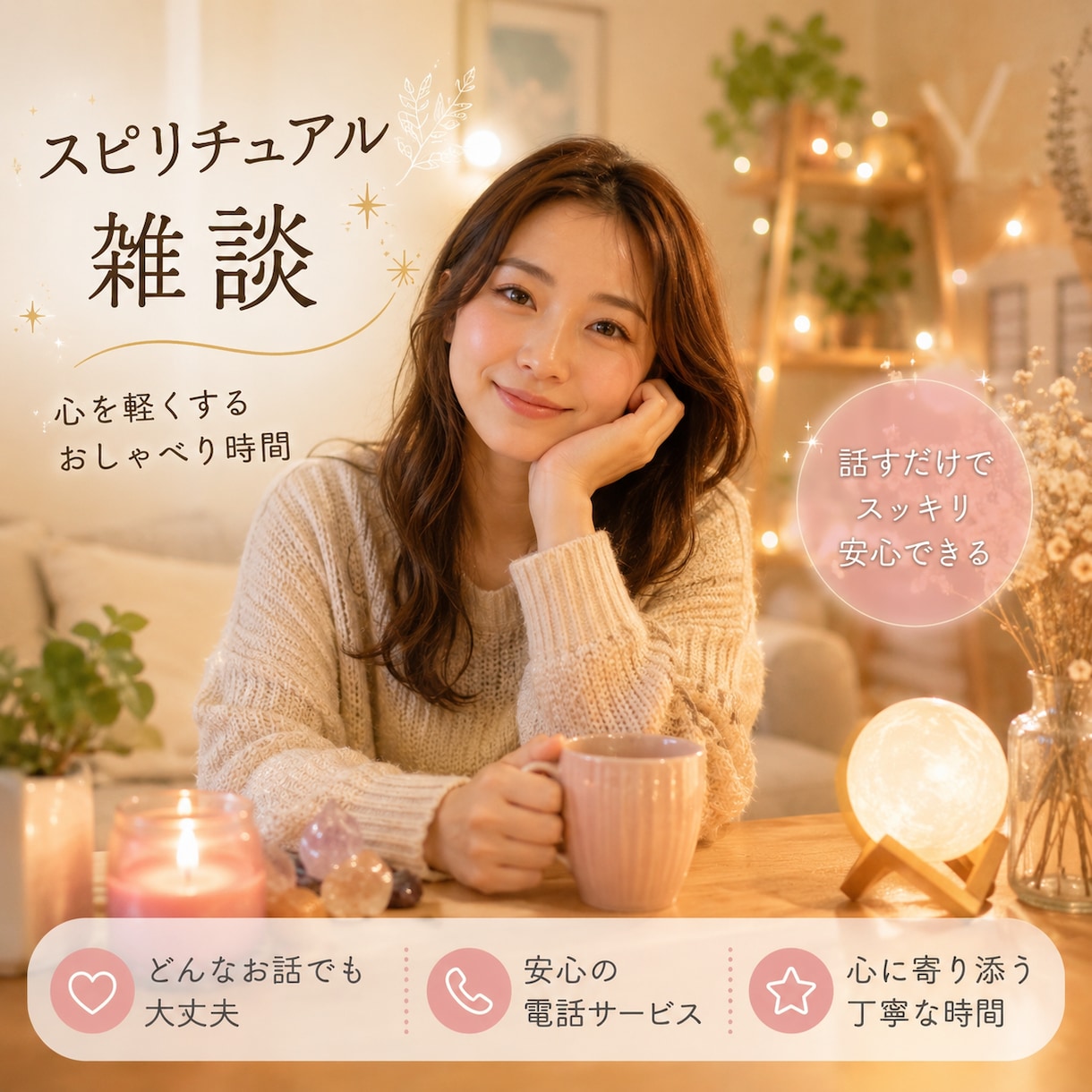 愚痴も雑談も大歓迎◆否定せずゆっくりお話し聞きます 誰かと話したい時・家事の合間・在宅ワークの休憩◎愚痴も雑談も イメージ1
